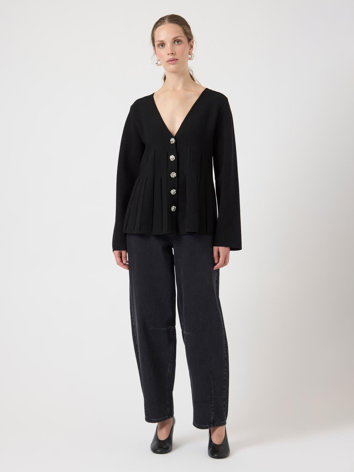 YASMIKLA Knit Cardigan - Black - VERO MODA & VILA Bergvik